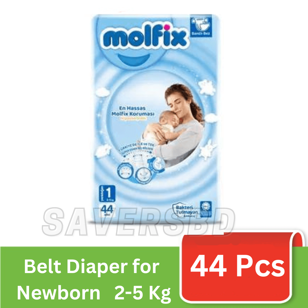 Molfix Twin Newborn Belt 2-5 Kg 44 Pcs