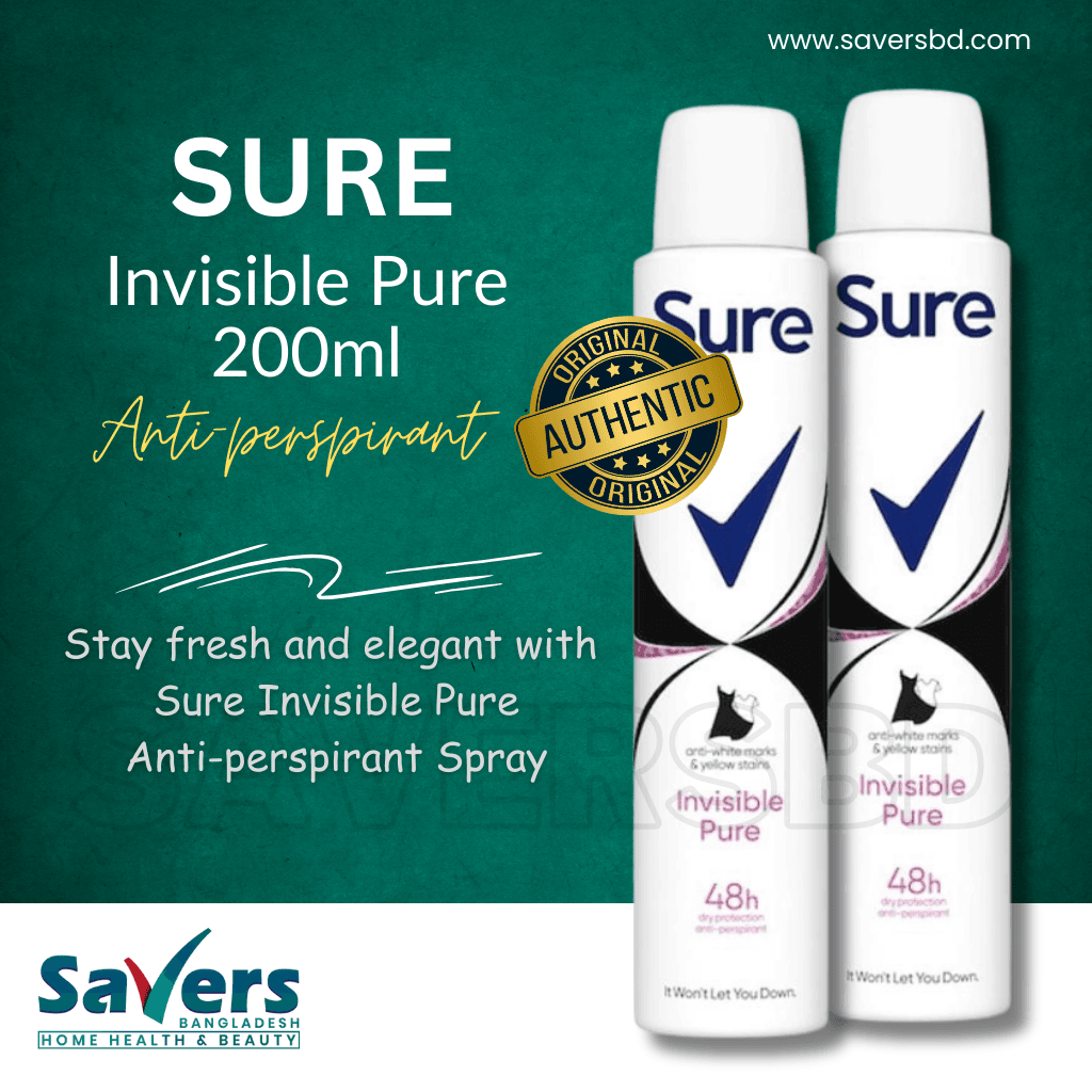 Sure Essential Protection Invisible Pure Antiperspirant Deodorant Spray