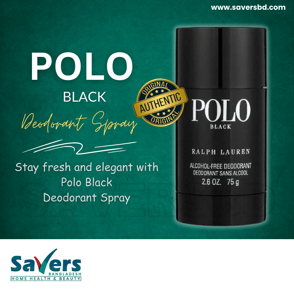 RALPH LAUREN POLO Black Deodorant Stick - For Men (75 g)