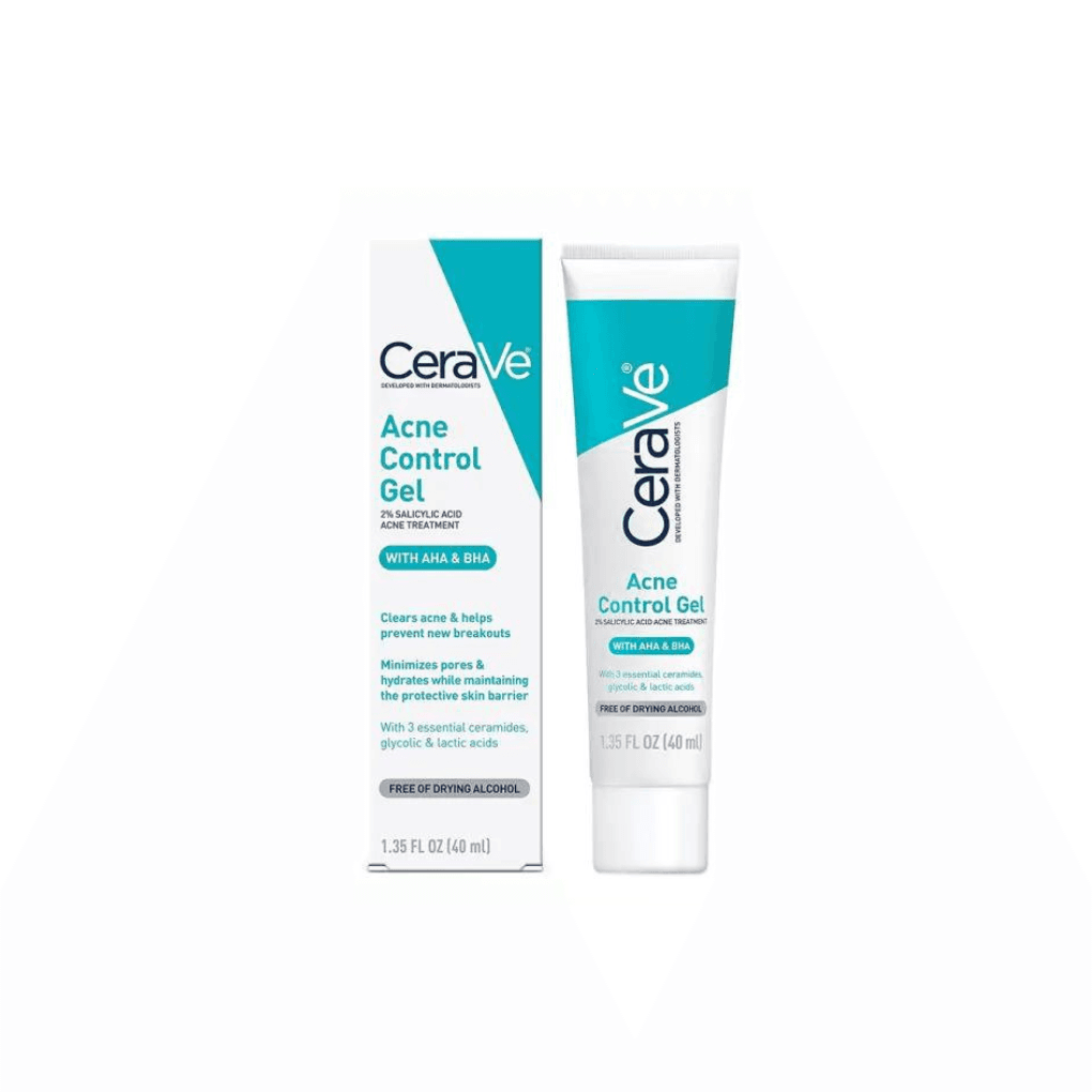 Cerave Acne Control Gel 2% Salicylic Acid Acne Treatment With AHA & BHA 40ml