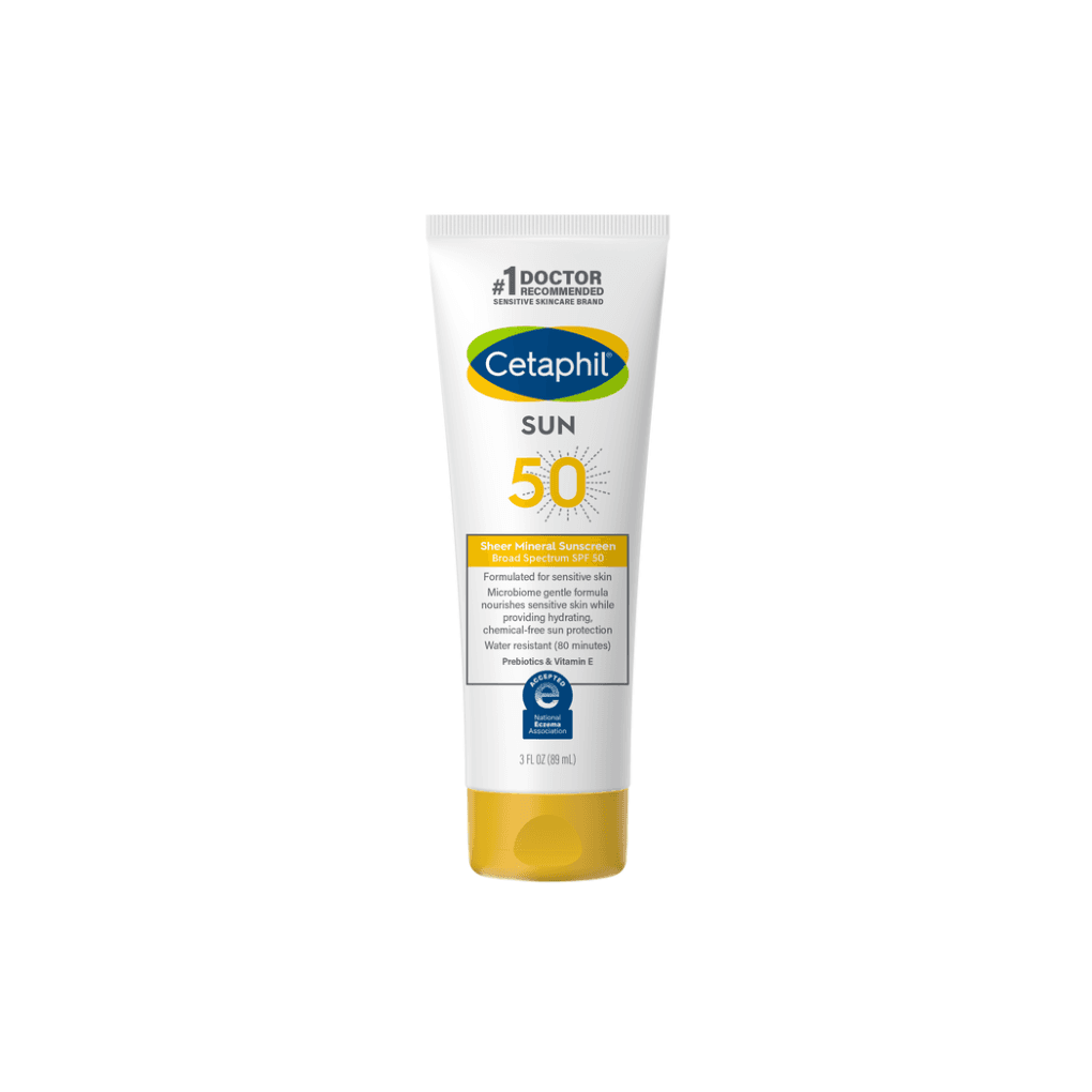 Cetaphil Sheer Mineral Sunscreen Broad Spectrum SPF 50 For Sensitive Skin 89ml