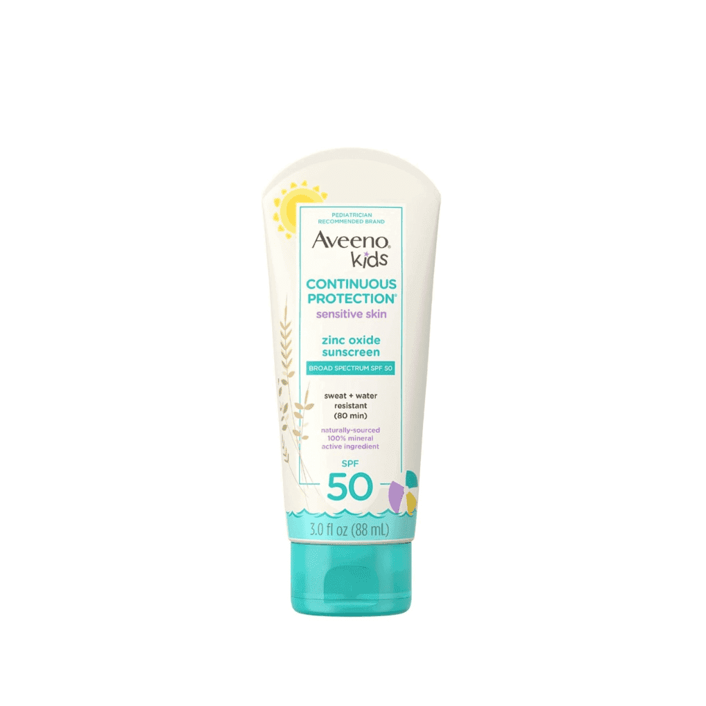 Aveeno Spf 50 Kids Sensitive Skin Zinc Oxide Sunscreen 88ml