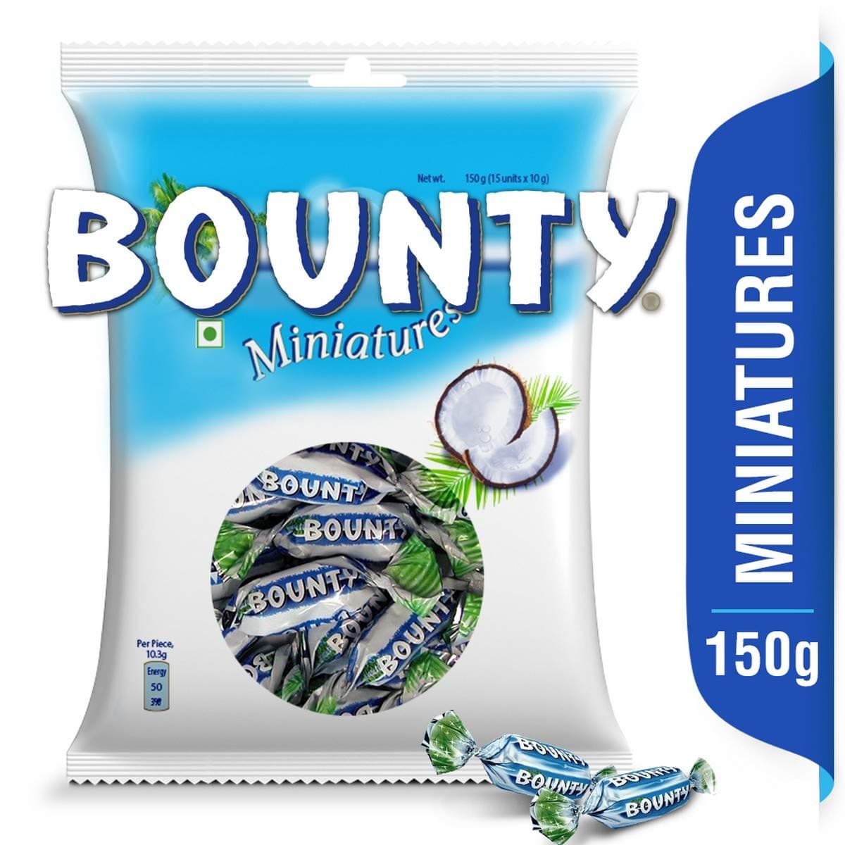 Bounty Miniatures 150g Milk Chocolate Bars