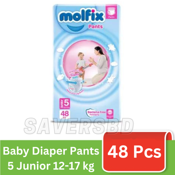 Molfix Jumbo Pants Junior 12-17 Kg 48Pcs (Made in Turkey)