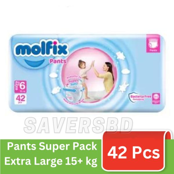 Molfix Jumbo Pants XXL 15+ Kg 42 Pcs (Made in Turkey)