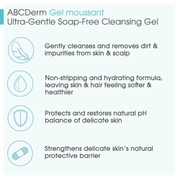 Bioderma ABCDerm Gel Moussant 200ml - Image 4
