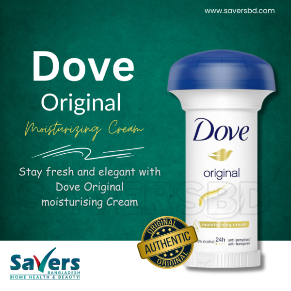 Dove Original Cream Antiperspirant Underarm Deodorant - 50ml