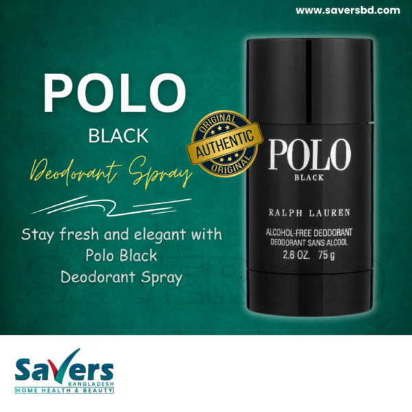 RALPH LAUREN POLO Black Deodorant Stick - For Men (75 g)