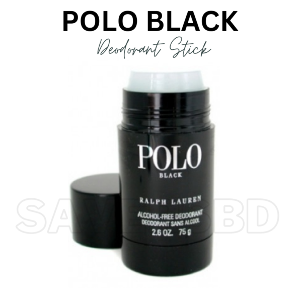 Ralph Lauren Polo Black Deodorant Stick for Men 75ml - Image 2