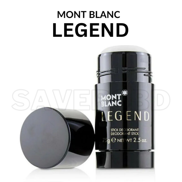 Mont Blanc Legend Deodorant Stick 75gm For Men - Image 2