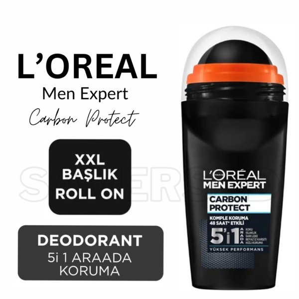L’Oreal Men Expert Carbon Protect 48H Anti-Perspirant Roll on - Image 2