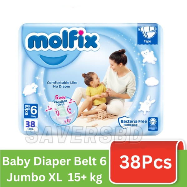 Molfix Twin Belt 15+ Kg 38 Pcs
