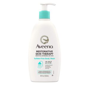 Aveeno Restorative Skin Therapy Sulfate Free Body Wash 532ml