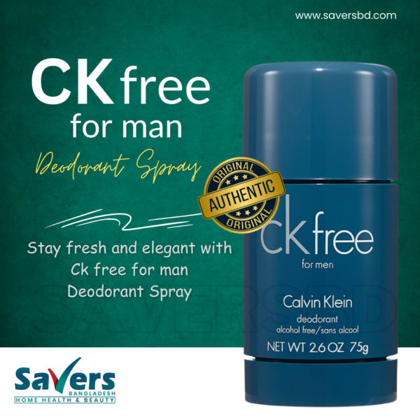 Calvin Klein CK Free for Men Deodorant Stick 75g