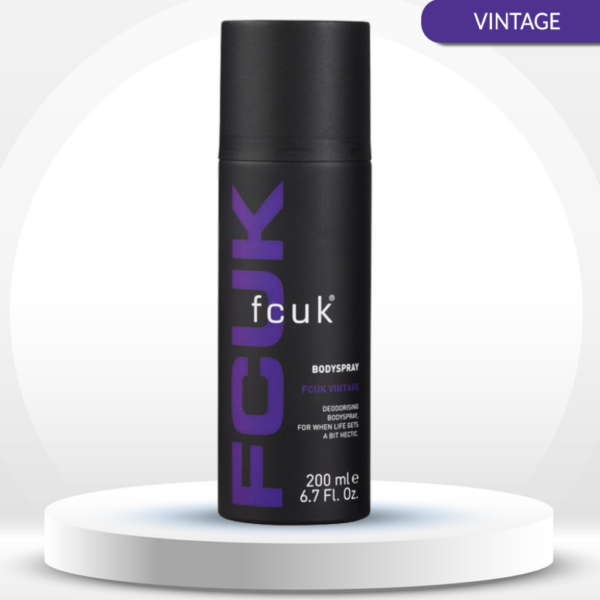 Fcuk Vintage Body Spray For Men - Image 2