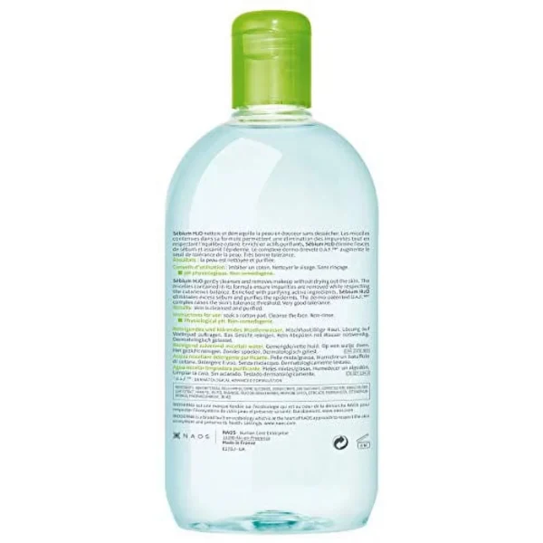 Bioderma - Sébium H20 Solution micellaire nettoyante purifiante 500ml - Image 2