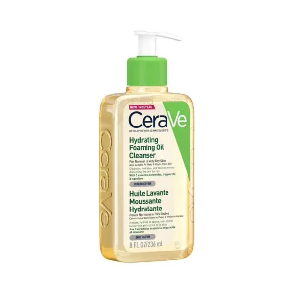 Cerave Hydrating Foaming Oil Cleanser 236ml - Image 2