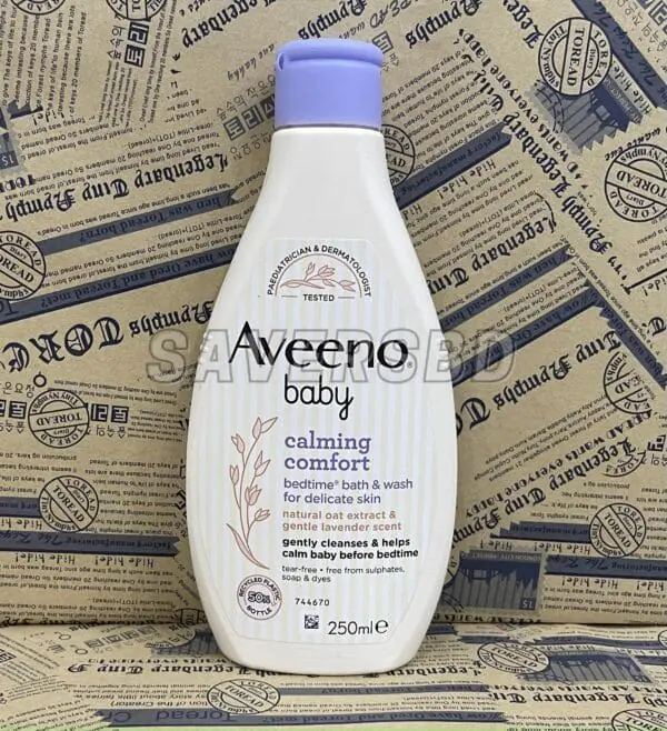 Aveeno baby calming comfort bedtime bath & wash 250ml - Image 3