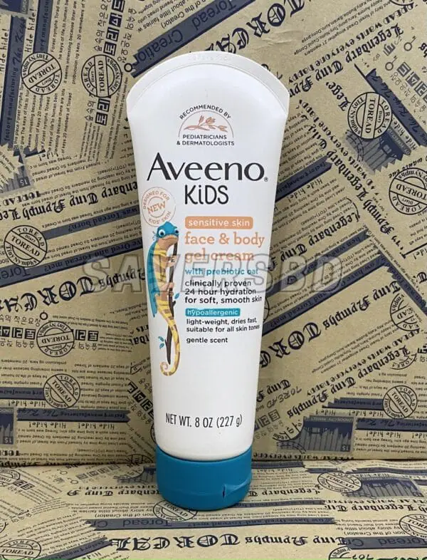Aveeno Baby Kids Face & Body Gel Cream 227g - Image 3