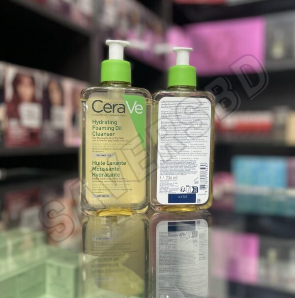 Cerave Hydrating Foaming Oil Cleanser 236ml - Image 3