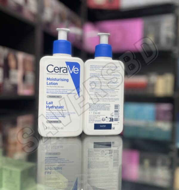 CeraVe Moisturising Lotion For Dry To Very Dry Skin Moisturise & Restore 236 ml - Image 3