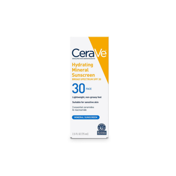 Cerave Hydrating Mineral Sunscreen SPF 30 Face Lotion 75ml
