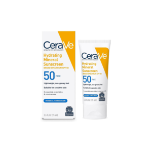 CeraVe Hydrating Mineral Sunscreen - SPF 50 75ml