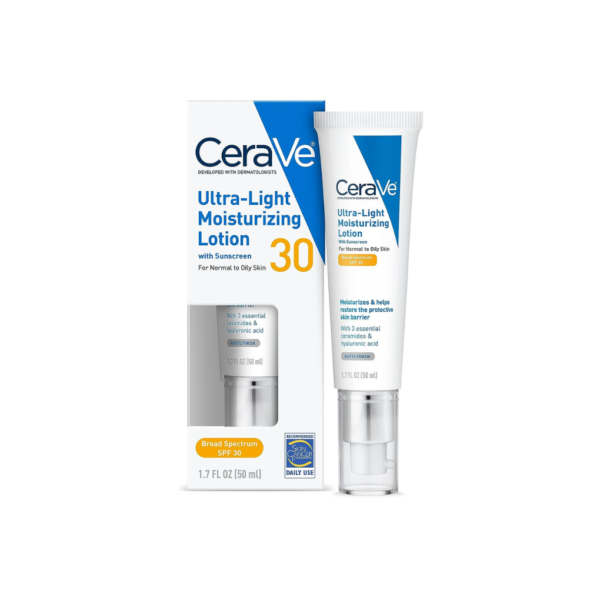 Cerave Ultra-Light Moisturizing Face Lotion With Sunscreen Spf 30 50ml