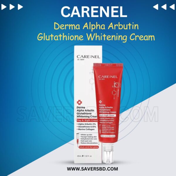 CARENEL Derma Alpha Arbutin Glutathione Whitening Cream