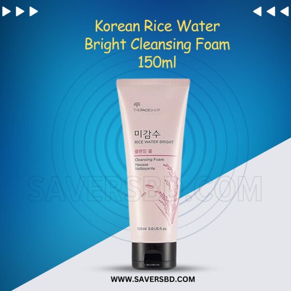 Original Korean Rice Water Bright Cleansing Foam 150ml