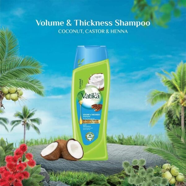 Vatika Natural Volume & Thickness Shampoo - Image 2