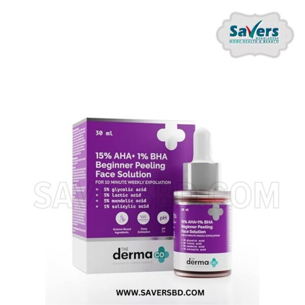 The Derma Co. 15% AHA + 1% BHA Beginner Face Peeling Solution