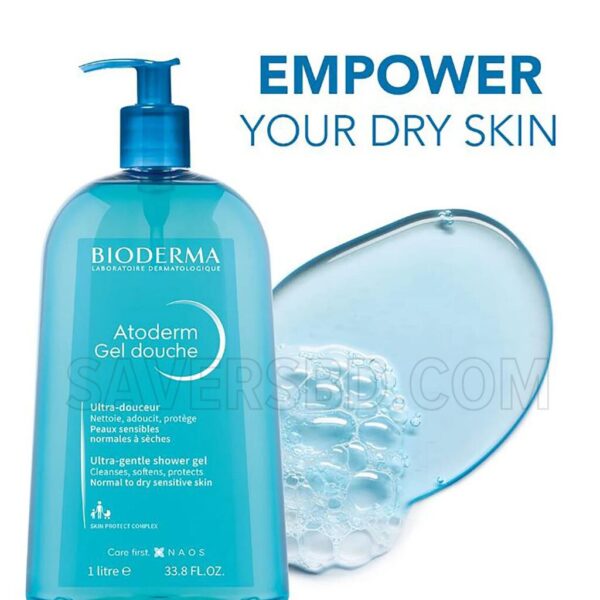 Bioderma Ultra Gentle Shower Gel for Normal to Dry Skin - Image 2