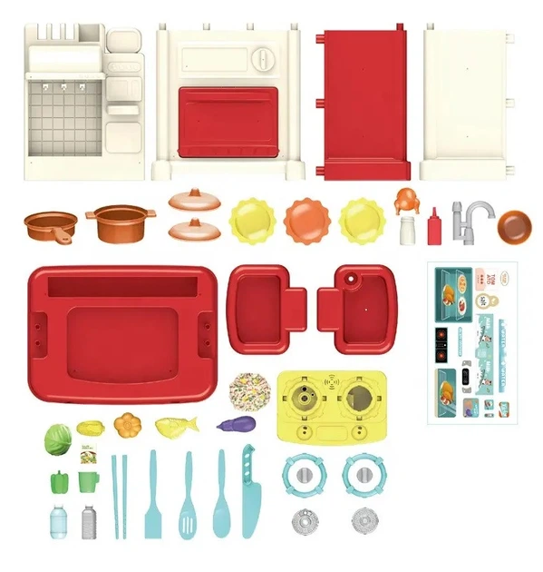 VANYEH Kids Cooking Kitchen Play Set - Image 3