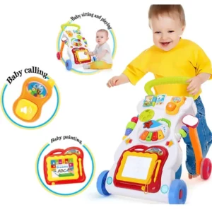 Children Musical Walker, Push & Pull Toy for Toddlers & Kids