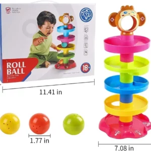 ECVV Ball Drop and Roll Swirling Tower for Baby