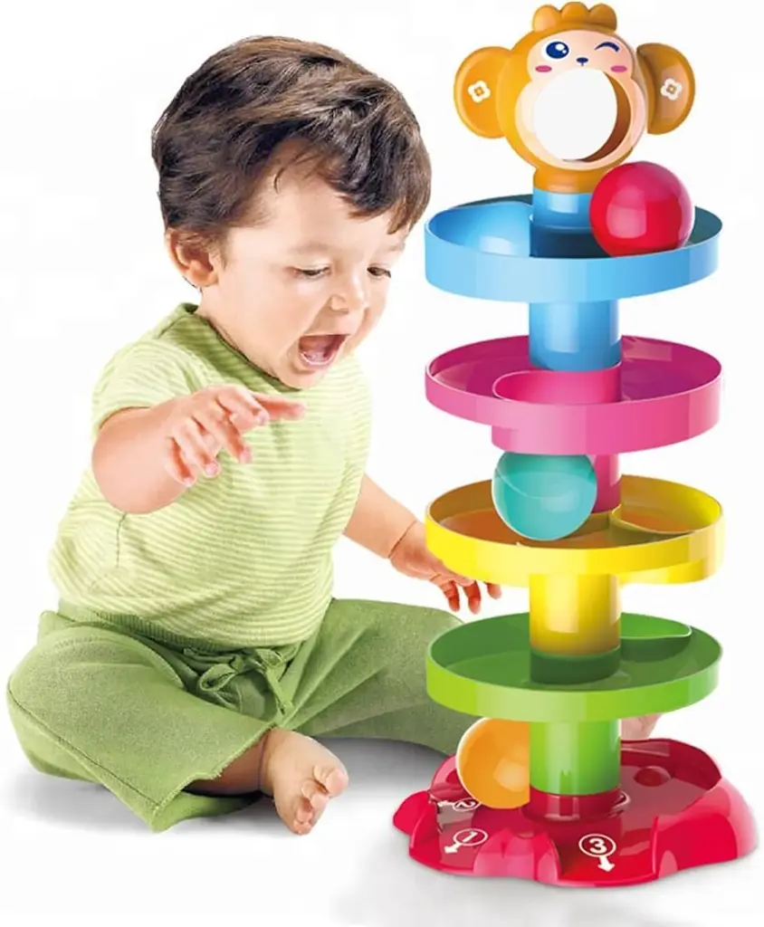 ECVV Ball Drop and Roll Swirling Tower for Baby - Image 2